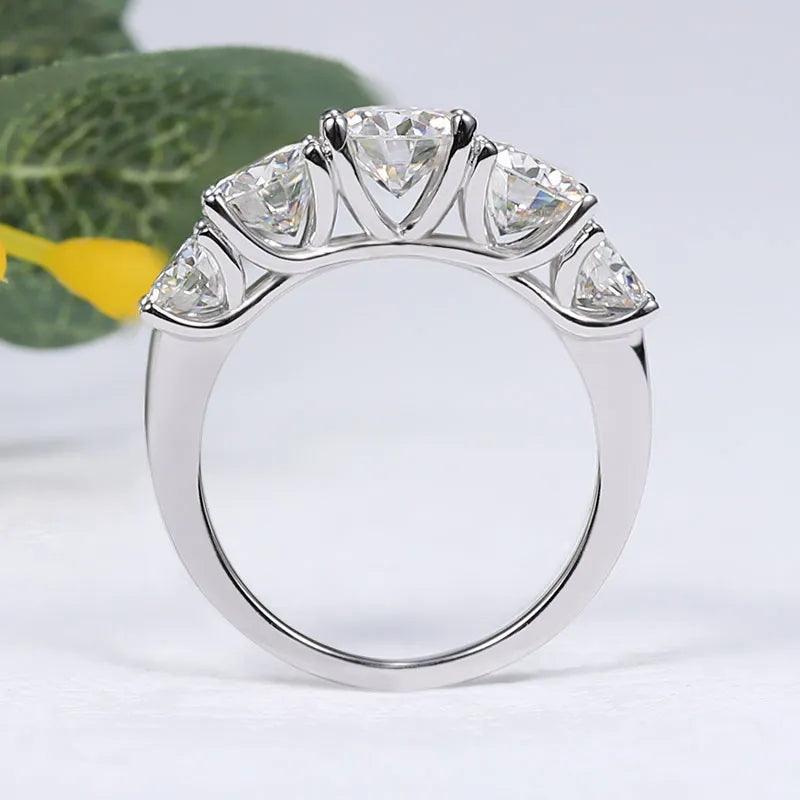 Five Stones Sparkling Band