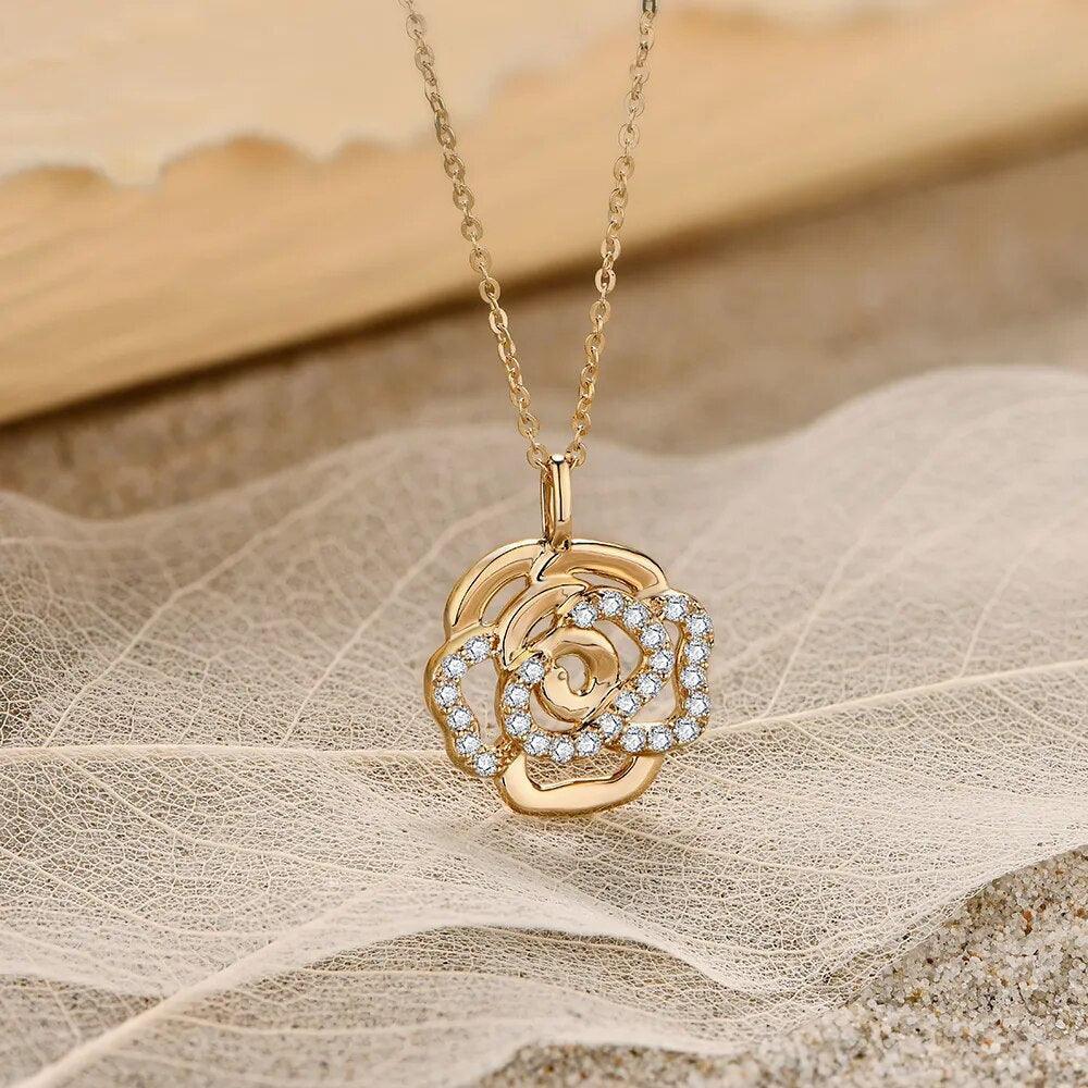Flower Pendant Necklace