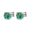 Green Stud Earrings