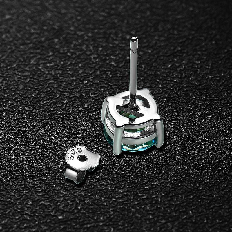 Green Stud Earrings