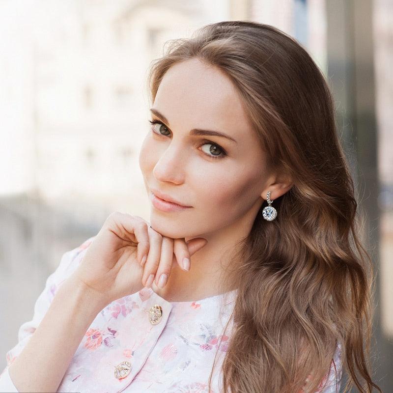 Halo Drop Earrings