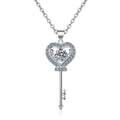 Heart Key Pendant Necklace
