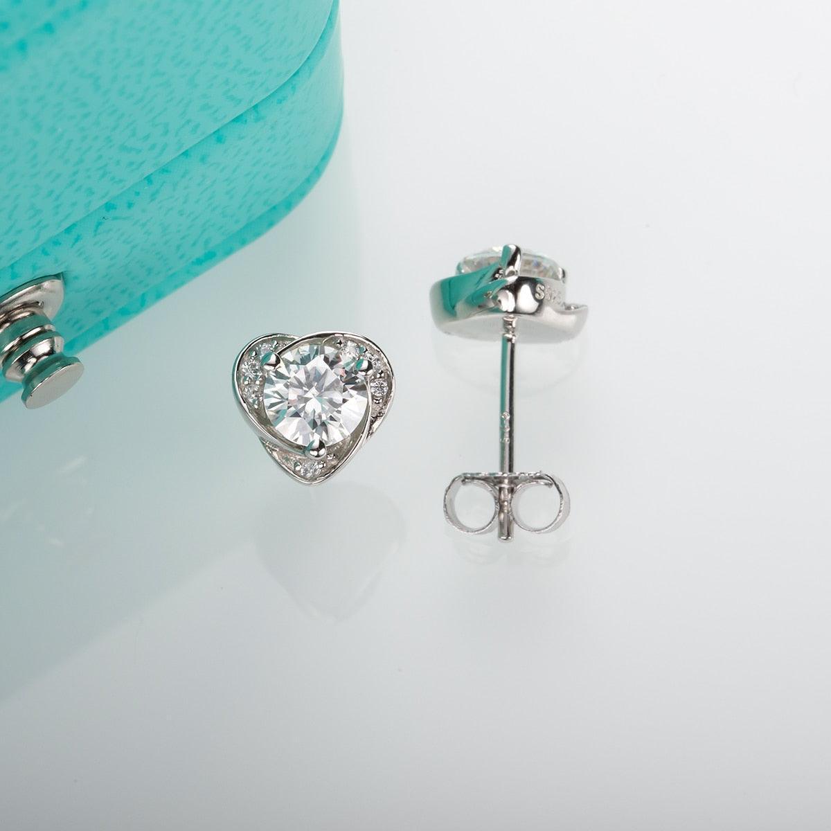 Heart Love Stud Earrings