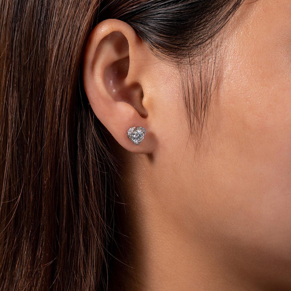 Heart Love Stud Earrings