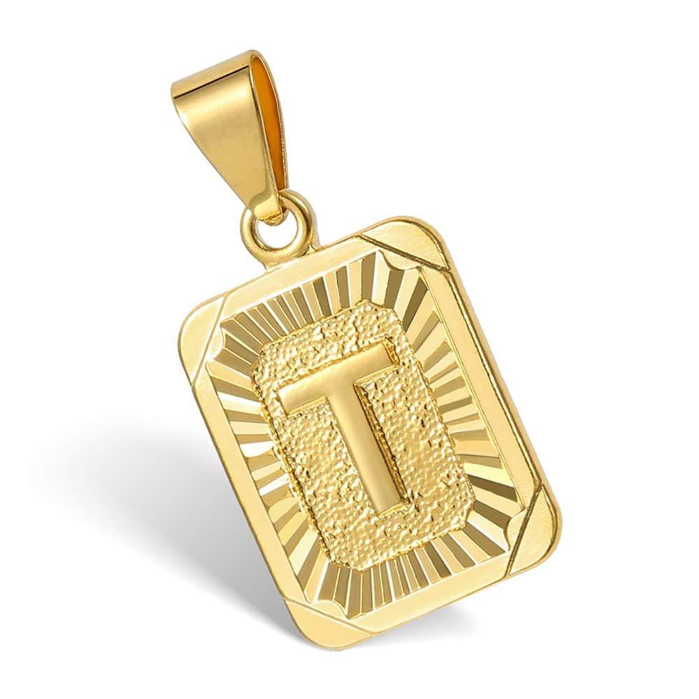 Letter Pendant Cuban Chain