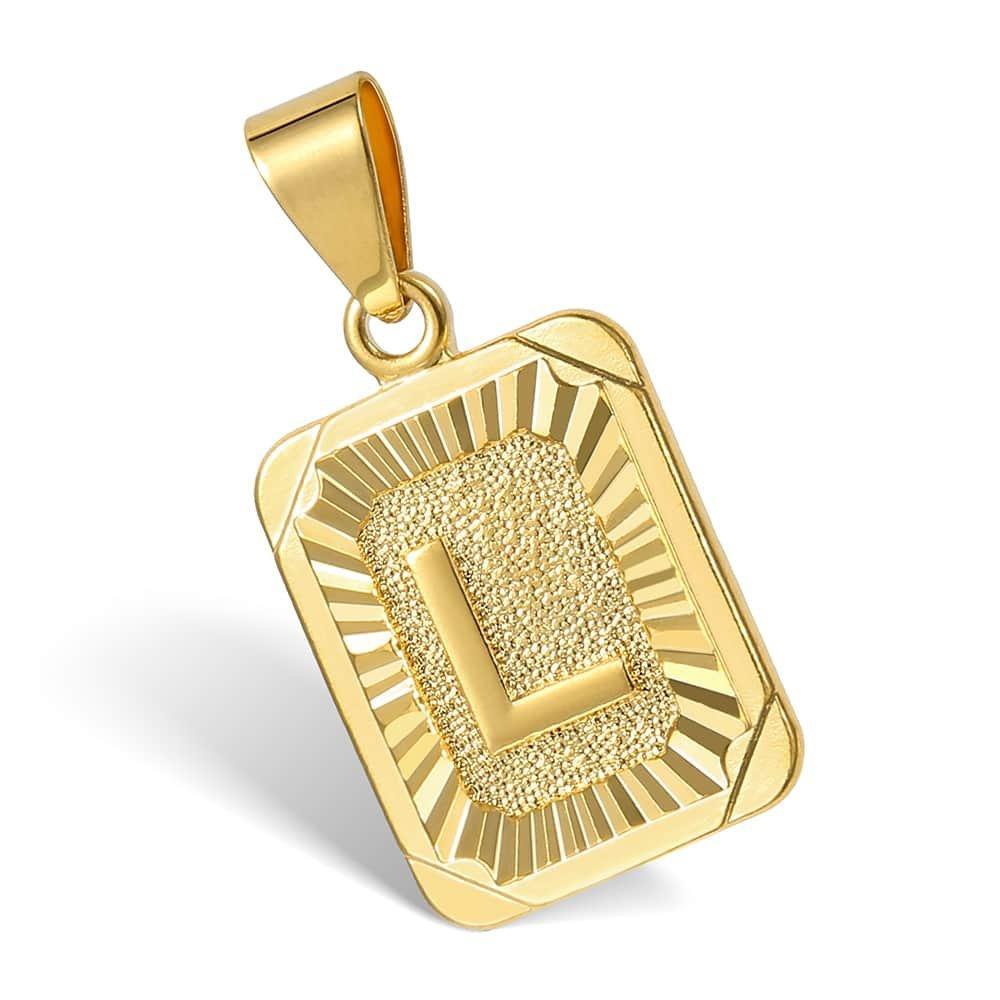Letter Pendant Cuban Chain