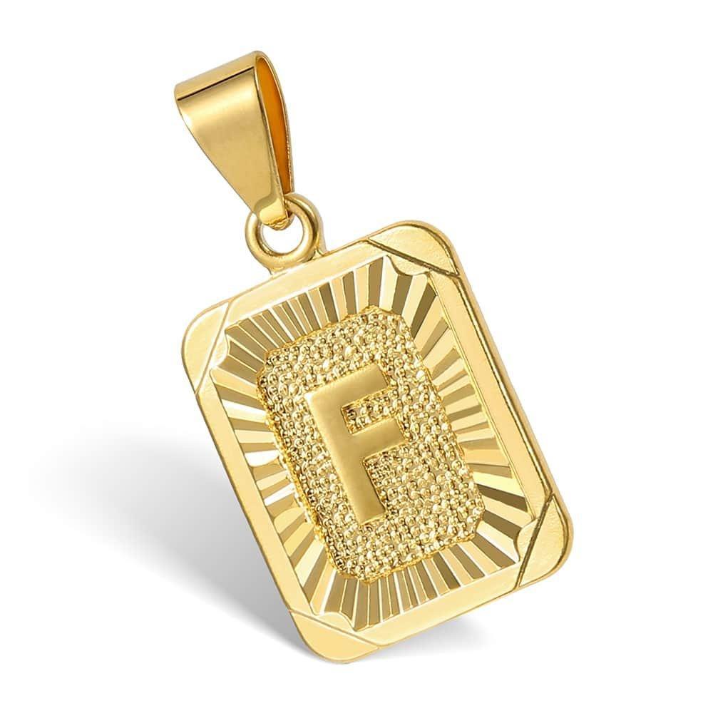Letter Pendant Cuban Chain