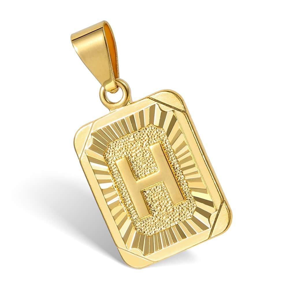 Letter Pendant Cuban Chain