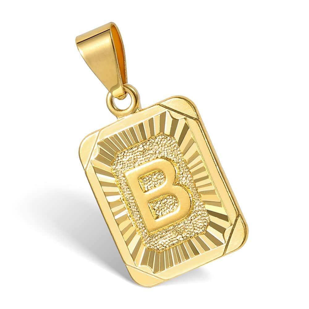 Letter Pendant Cuban Chain