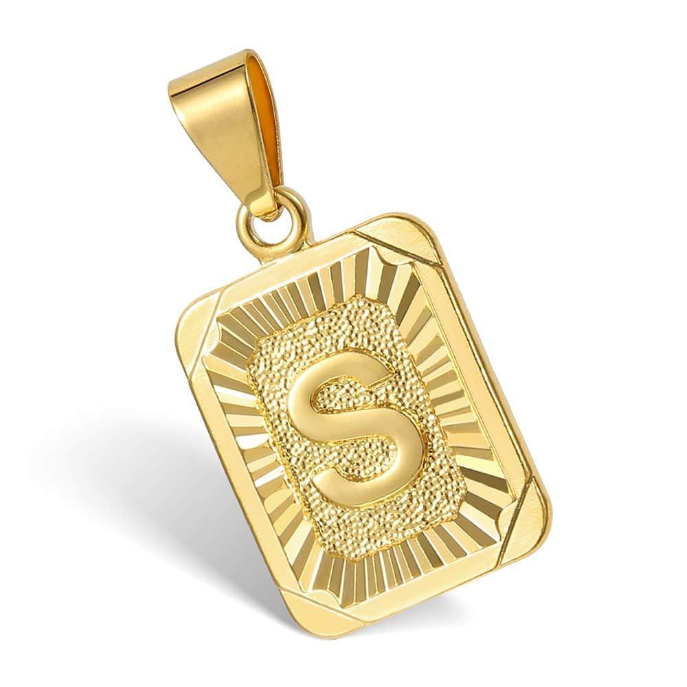 Letter Pendant Cuban Chain
