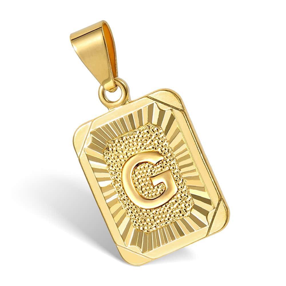 Letter Pendant Cuban Chain