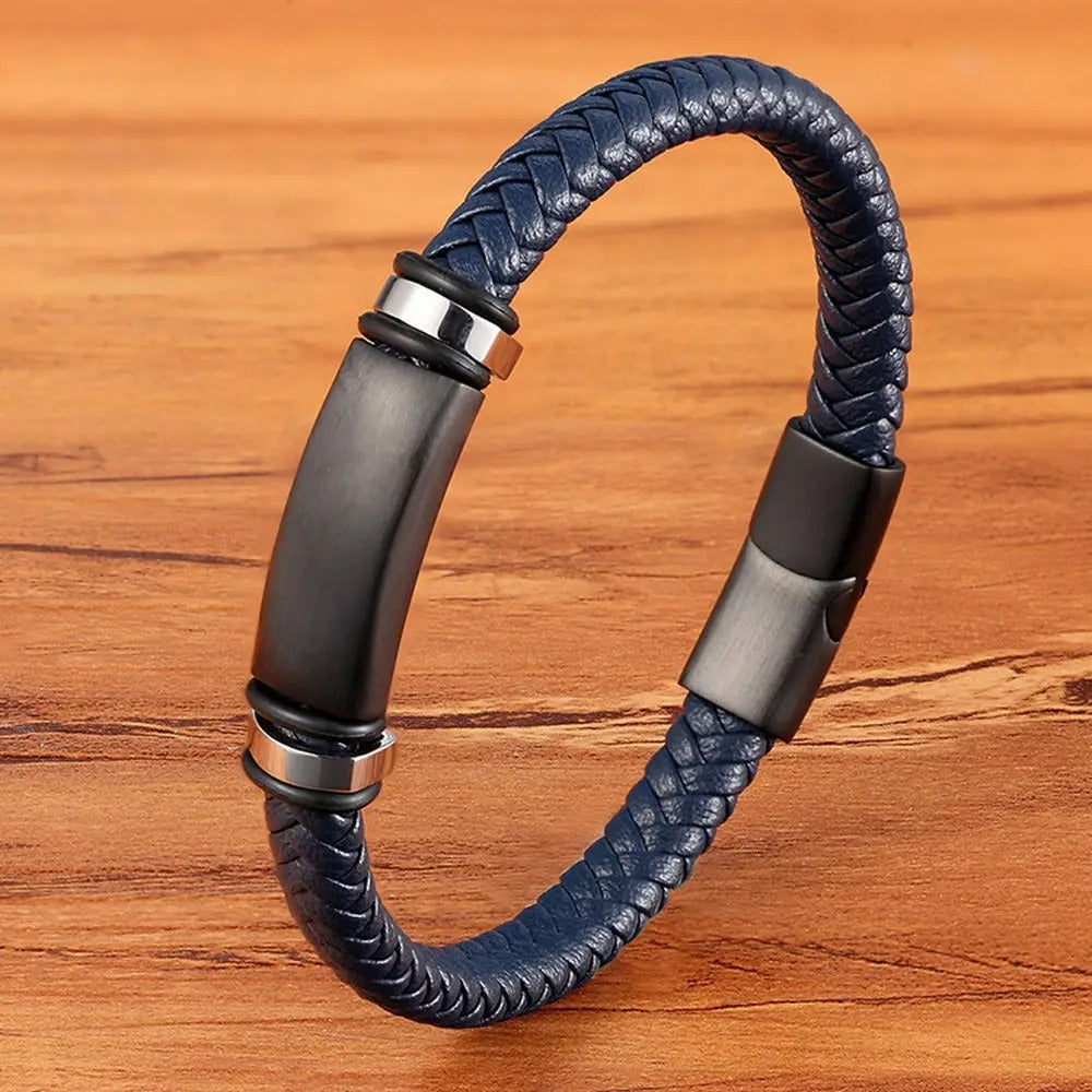 Trendy Men's Leather Bracelet