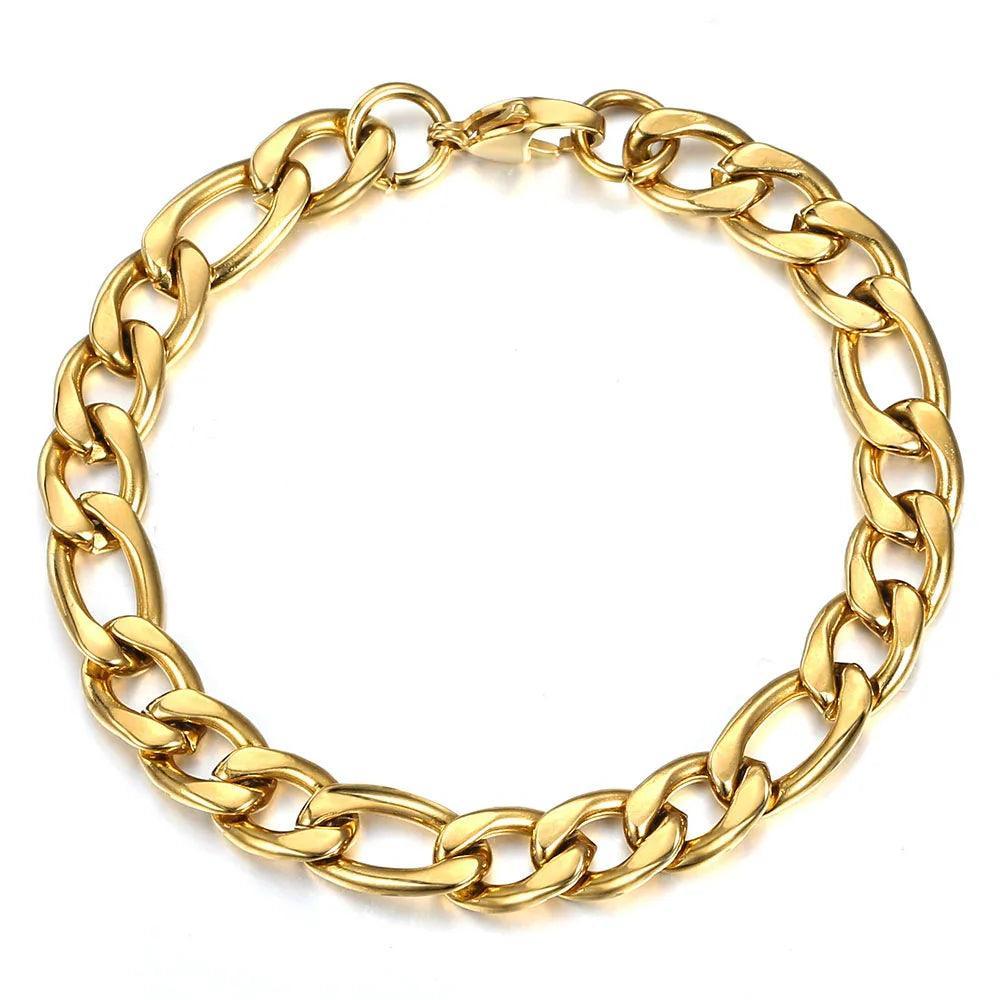 Men's Gold Silver Color Bracelet Link