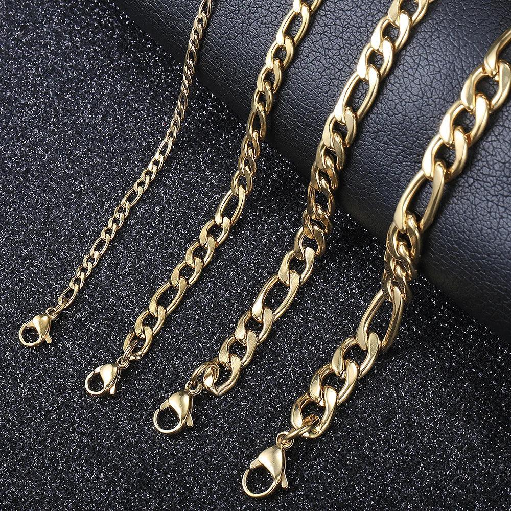 Men's Gold Silver Color Bracelet Link