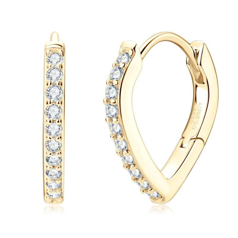 Moissanite Hoop Earrings