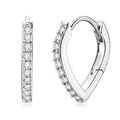 Moissanite Hoop Earrings
