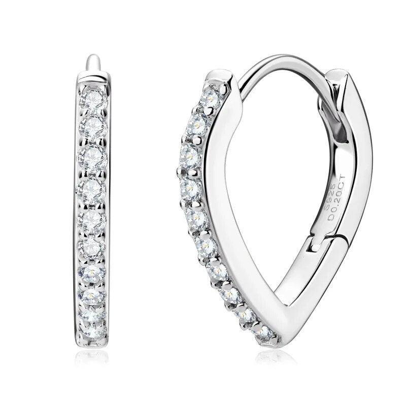 Moissanite Hoop Earrings