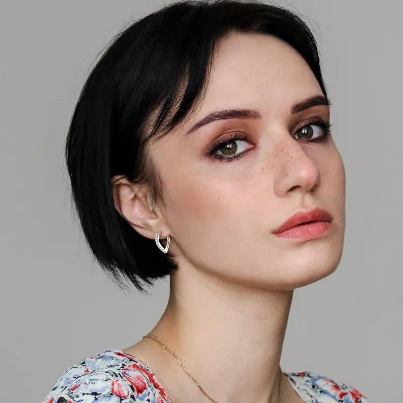 Moissanite Hoop Earrings
