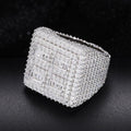 Moissanite Iced Pave Ring