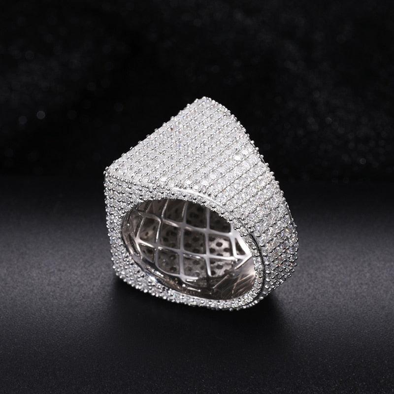 Moissanite Iced Pave Ring
