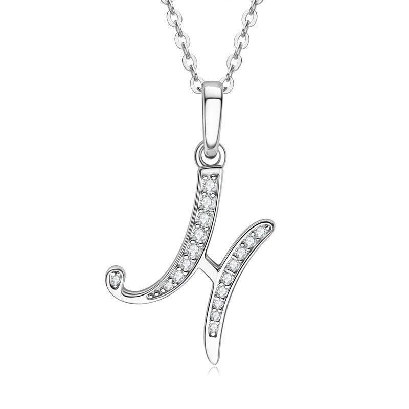 Moissanite Name Necklace A-Z