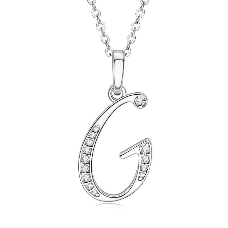 Moissanite Name Necklace A-Z