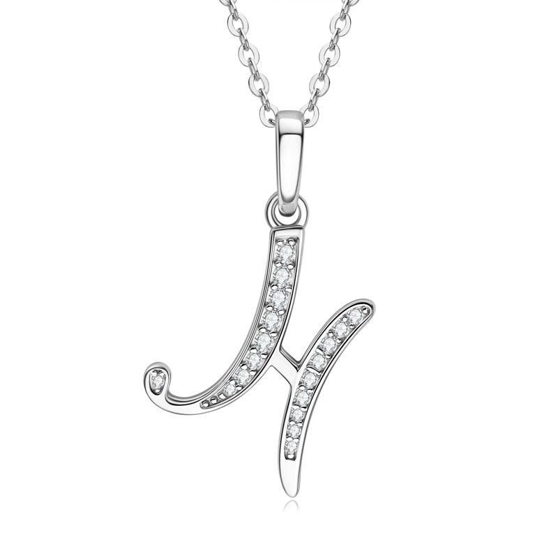 Moissanite Name Necklace A-Z
