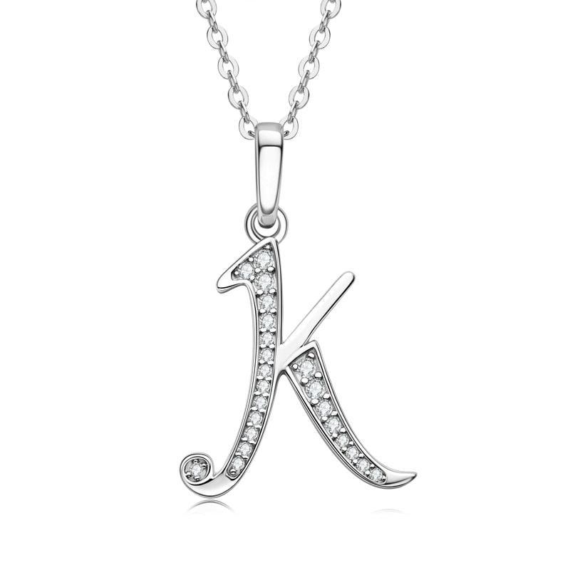 Moissanite Name Necklace A-Z