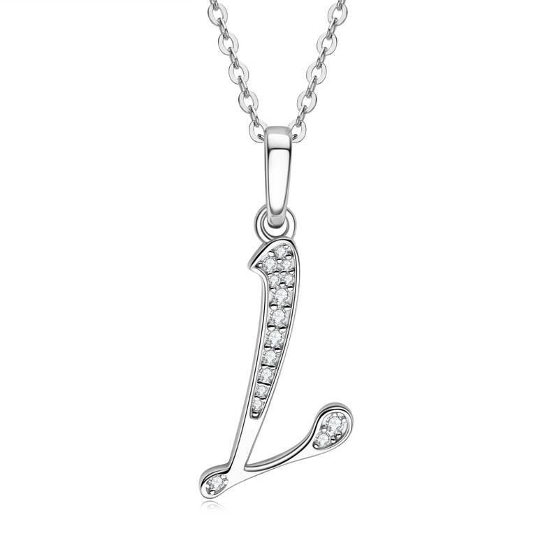 Moissanite Name Necklace A-Z