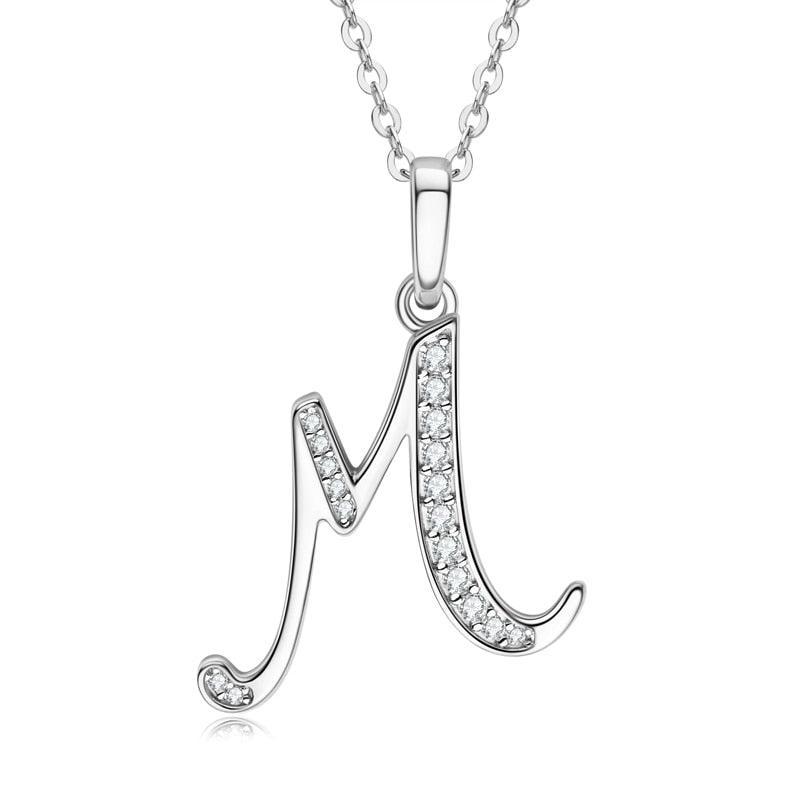 Moissanite Name Necklace A-Z
