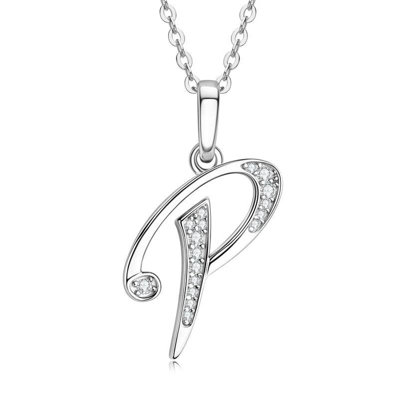 Moissanite Name Necklace A-Z