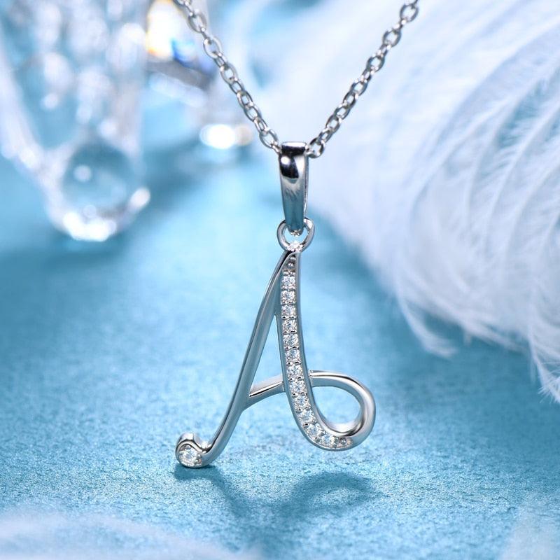 Moissanite Name Necklace A-Z