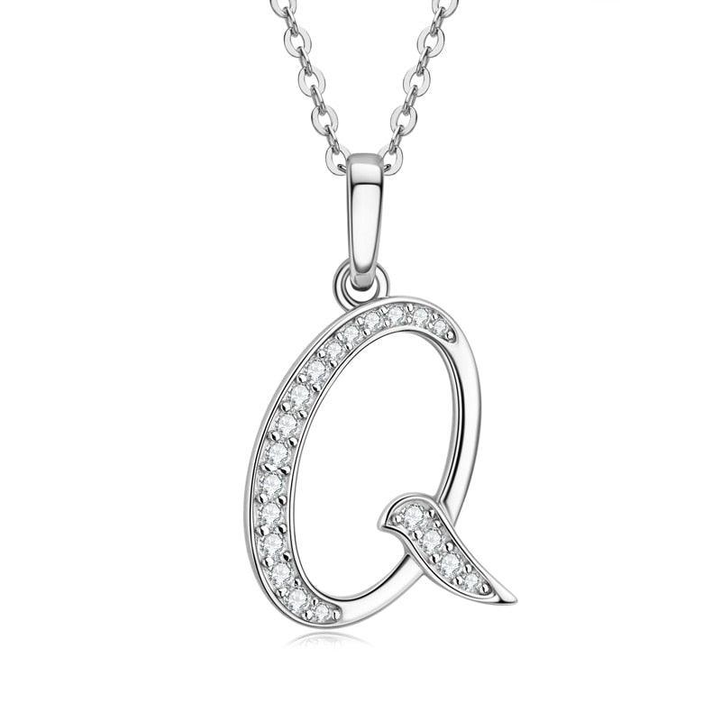 Moissanite Name Necklace A-Z