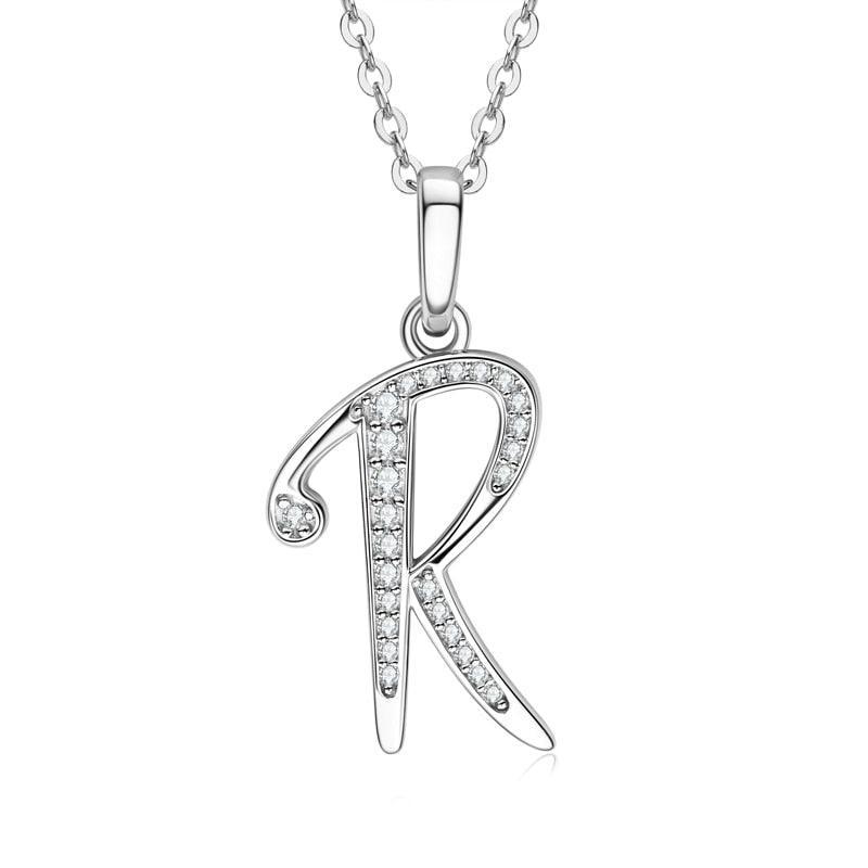 Moissanite Name Necklace A-Z