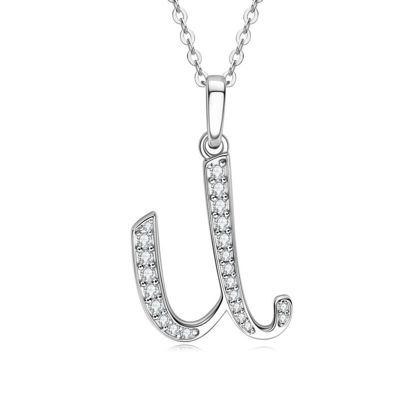 Moissanite Name Necklace A-Z