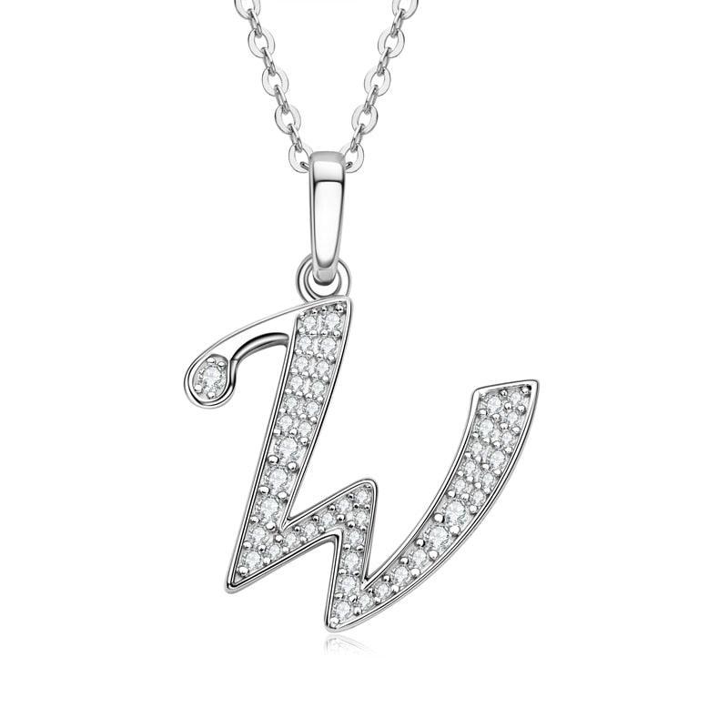 Moissanite Name Necklace A-Z