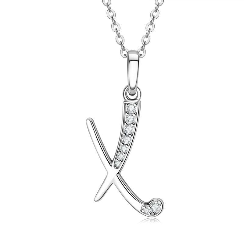 Moissanite Name Necklace A-Z