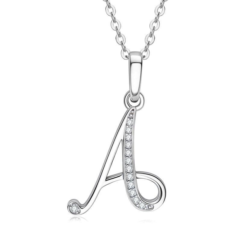 Moissanite Name Necklace A-Z