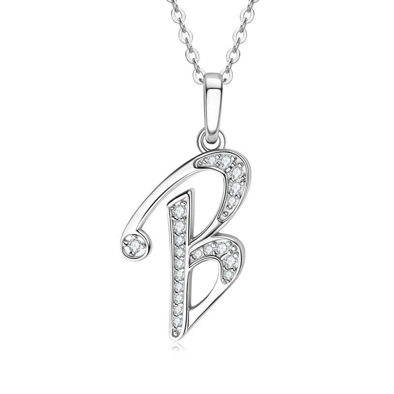 Moissanite Name Necklace A-Z