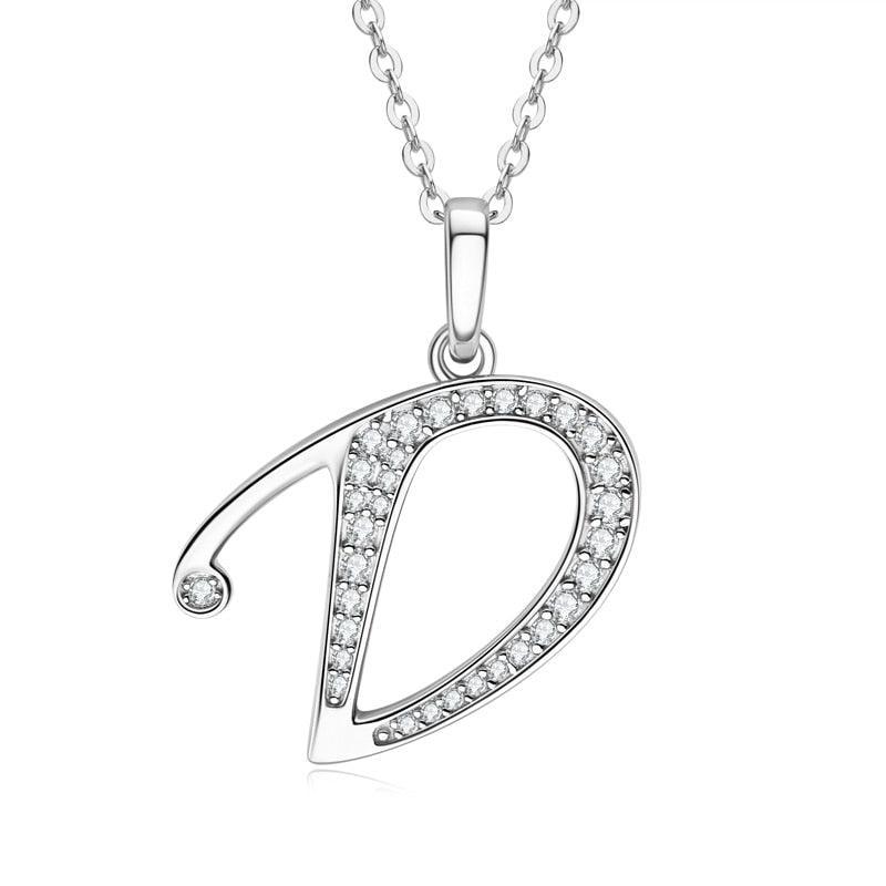 Moissanite Name Necklace A-Z