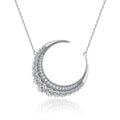 Moon Pendant Silver Necklace