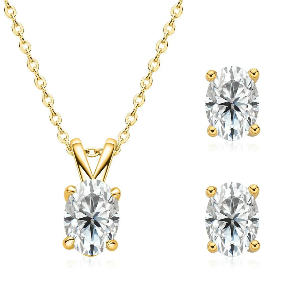 Oval Cut Jewelry Set