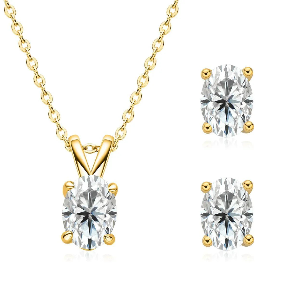 Oval Cut Jewelry Set