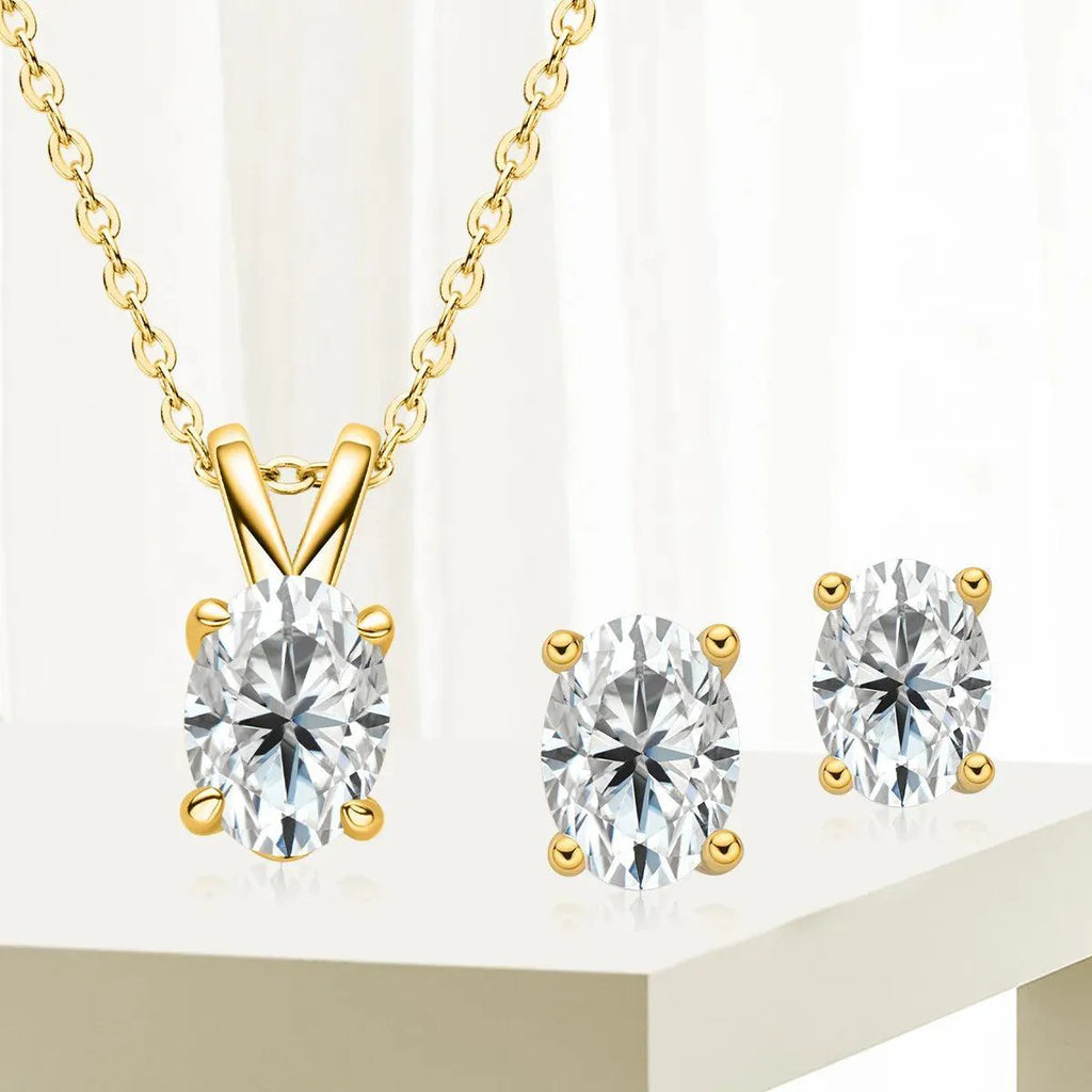 Oval Cut Jewelry Set
