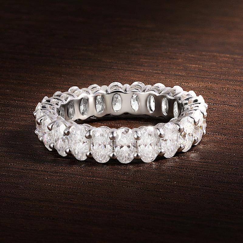 Oval Eternity Band Ring
