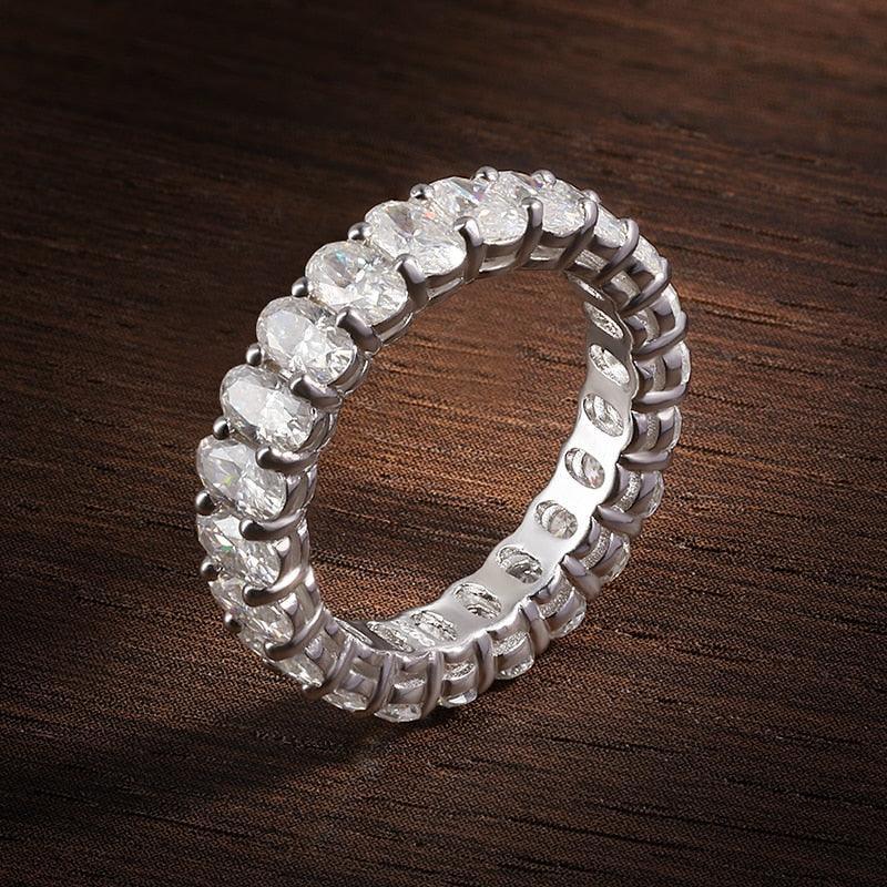 Oval Eternity Band Ring