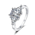 Radiant Moissanite Ring