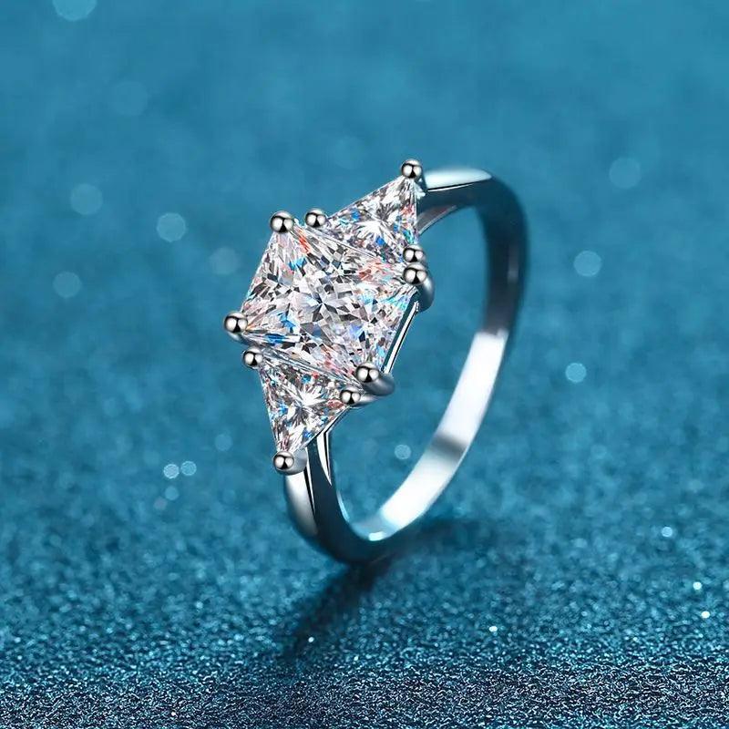 Radiant Moissanite Ring