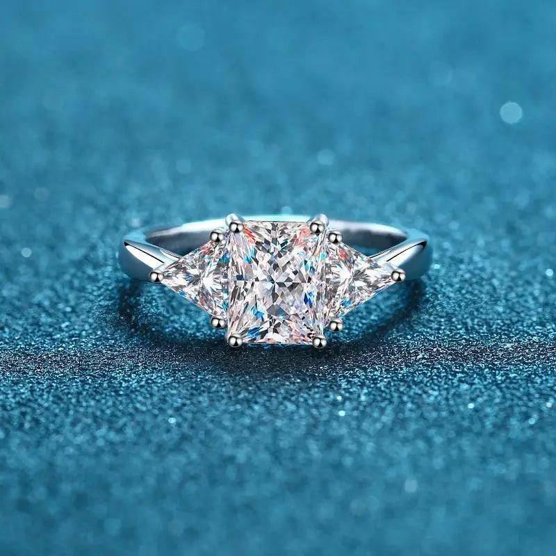 Radiant Moissanite Ring