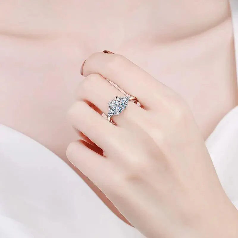 Radiant Moissanite Ring